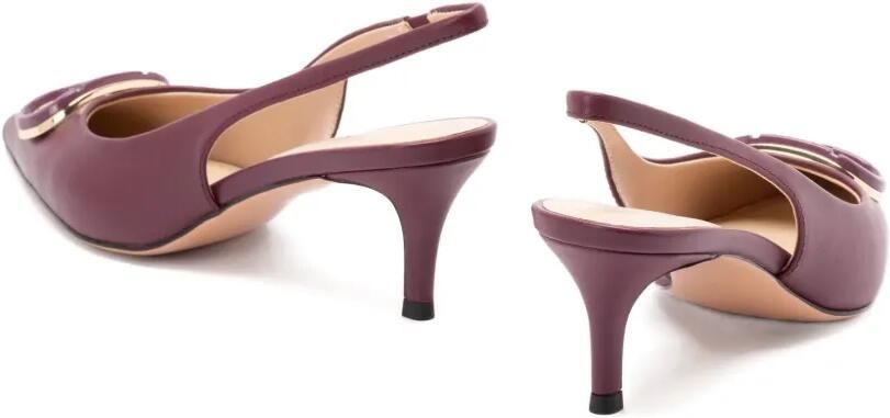 TWINSET Leren slingback pumps Paars - Foto 5