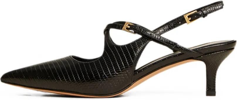 TWINSET Leren slingbacks met bandjes Zwart