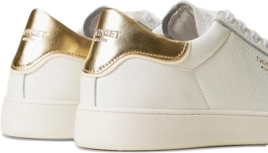TWINSET Leren sneakers Wit