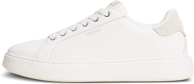 TWINSET Leren sneakers Wit