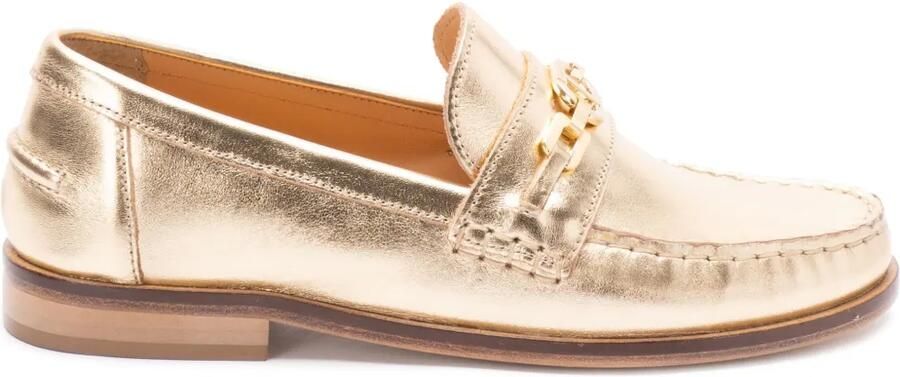 TWINSET Loafers met metallic-effect Goud