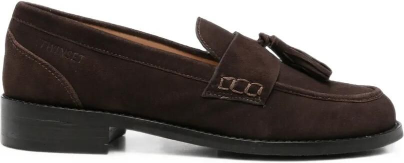 TWINSET Loafers met ronde neus Bruin