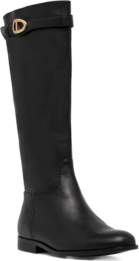 TWINSET Oval T knielaarzen Zwart