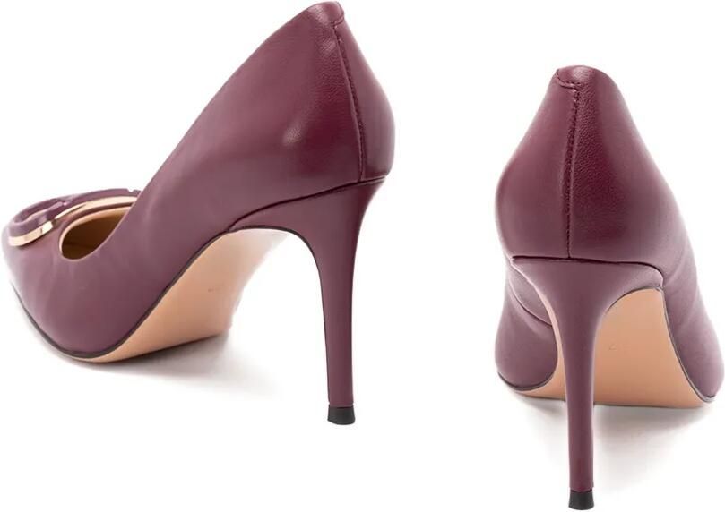 TWINSET Oval T pumps met puntige neus Roze - Foto 4