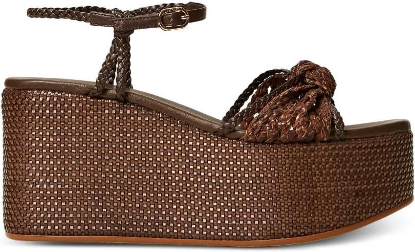 TWINSET Sandalen met geknoopt detail Bruin