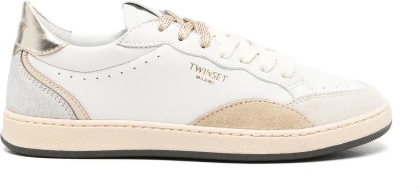 TWINSET Sandalen met metallic-effect Wit