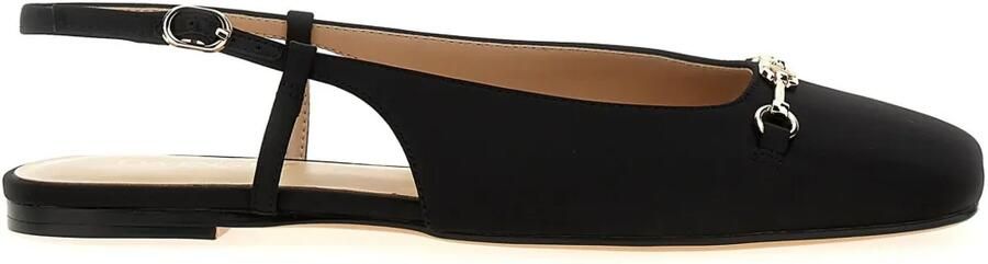 TWINSET Satijnen slingback sandalen Zwart