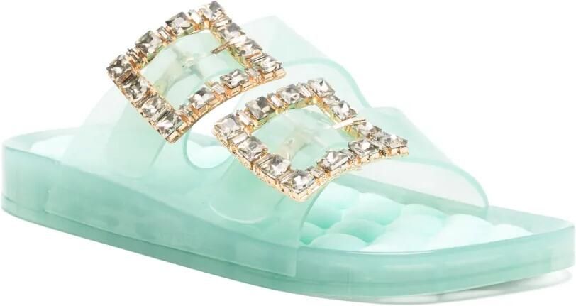 TWINSET Slippers met gesp Groen - Foto 3