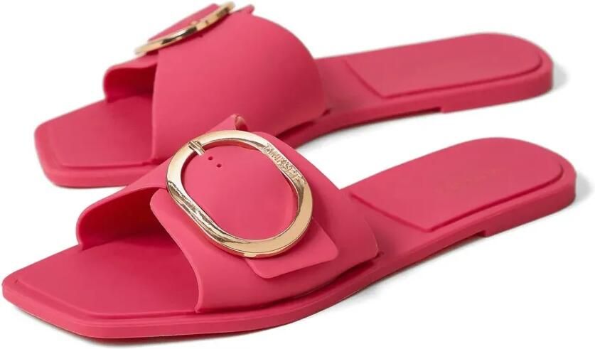 TWINSET Slippers met logo-gesp Roze - Foto 4