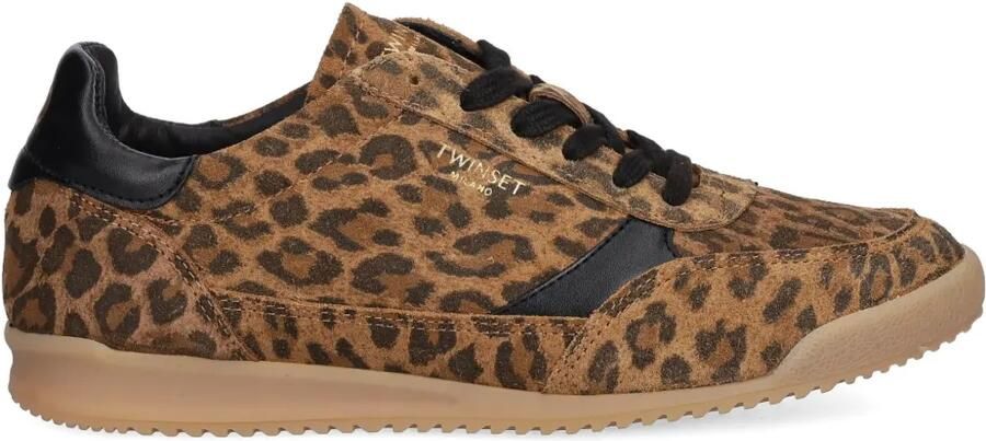 TWINSET Sneakers met luipaardprint Bruin