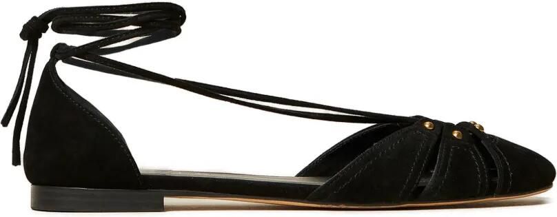 TWINSET Suède ballerina's Zwart