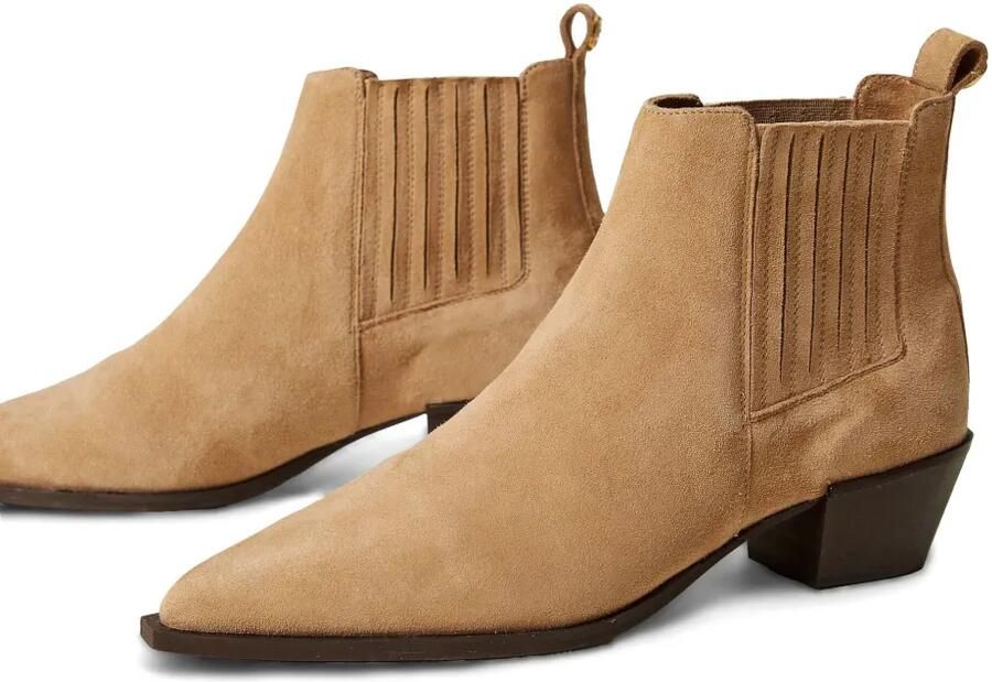 TWINSET Suède enkellaarzen Beige - Foto 3