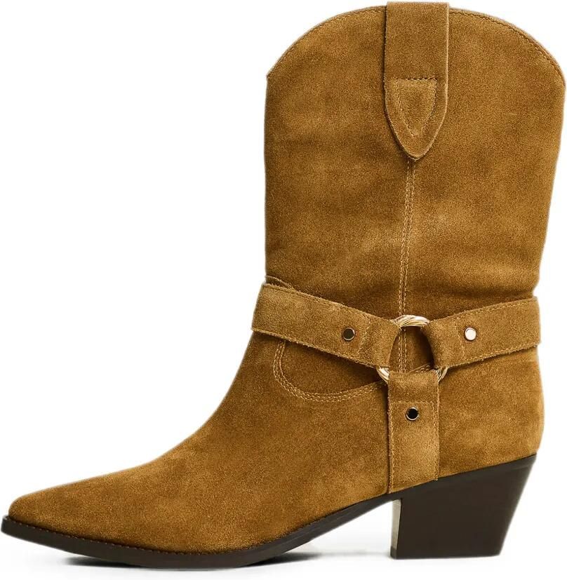 TWINSET Suède enkellaarzen Bruin