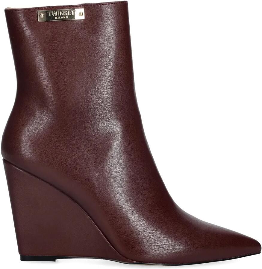 TWINSET Suède laarzen Rood