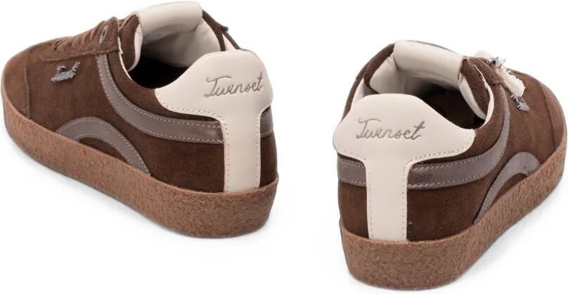 TWINSET Leren sneakers Bruin - Foto 4