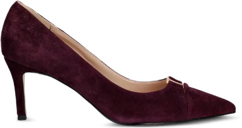TWINSET Suède schoenen met logo Rood