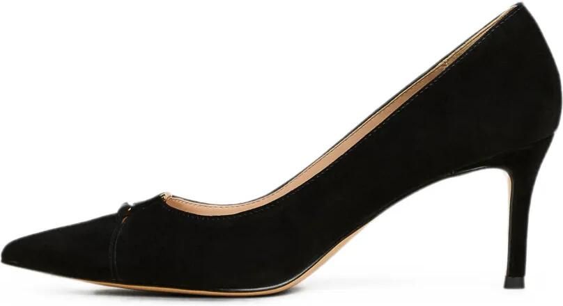 TWINSET Suède schoenen met logo Zwart