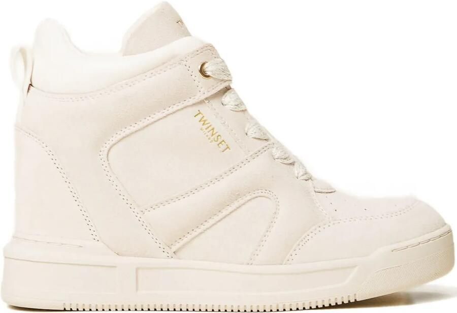 TWINSET Suède sneakers Beige