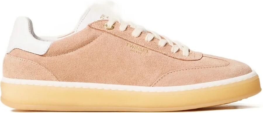 TWINSET Suède sneakers Roze