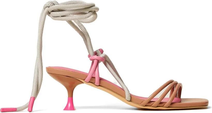 TWINSET x Myfo sandalen met colourblocking Beige