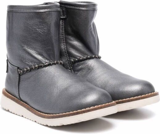 Two Con Me By Pépé Enkellaarzen met metallic-effect Grijs