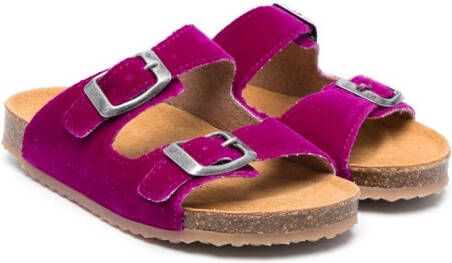Two Con Me By Pépé Maxime fluwelen slippers Roze