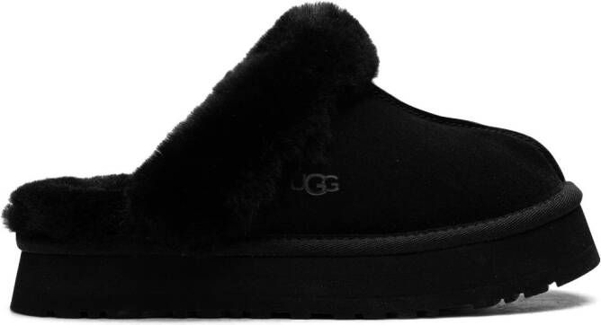 UGG Boston suède slippers Zwart