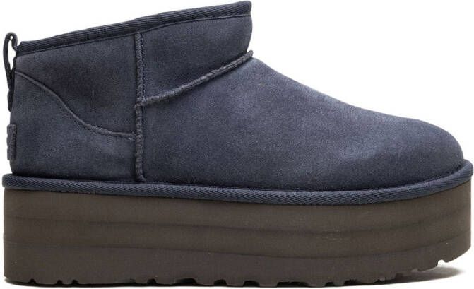 UGG Classic Ultra Mini laarzen met plateauzool Blauw