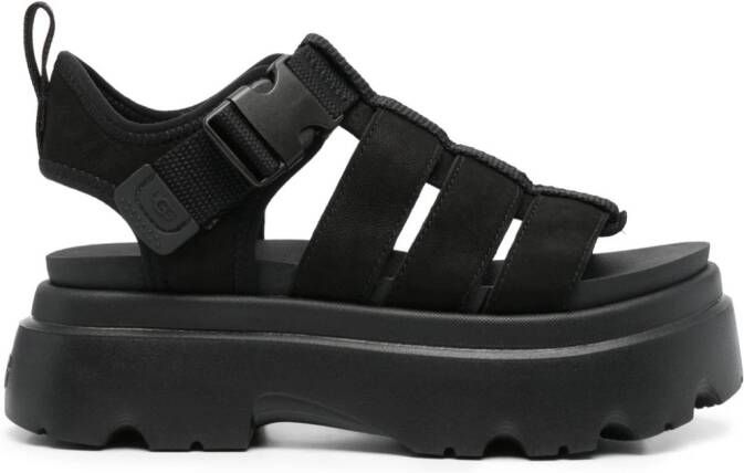 UGG Cora leren sandalen Zwart