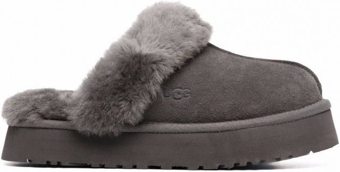 UGG Disquette suède slippers Grijs