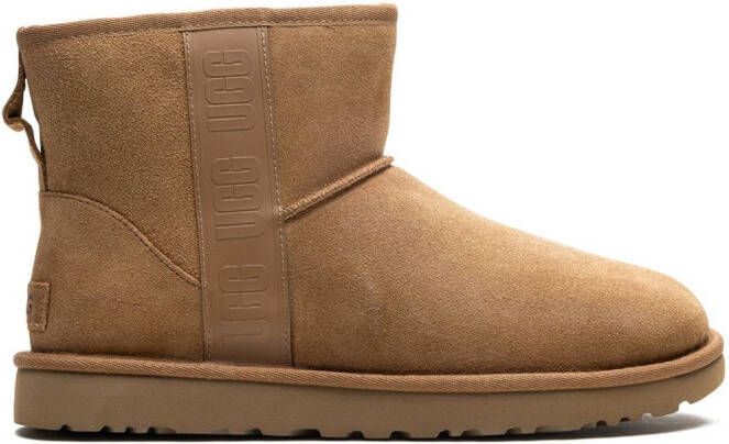 UGG Enkellaarzen met logoband Bruin