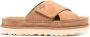 UGG Goldenstar Cross suède slippers Bruin - Thumbnail 1