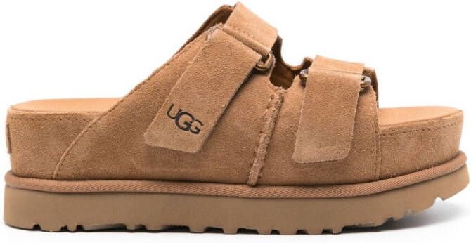 UGG Goldenstar Hi suède slippers Bruin