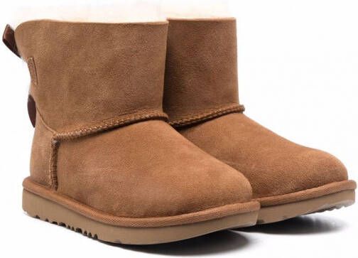 UGG Kids Bailey Bow II enkellaarzen met strik Bruin