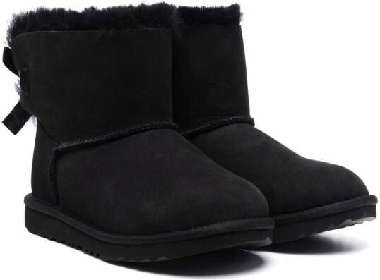 UGG Kids Bailey Bow II enkellaarzen met strik Zwart