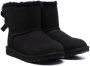 UGG Kids Bailey Bow II enkellaarzen met strik Zwart - Thumbnail 1