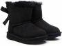 UGG Kids Bailey II enkellaarzen met strik Zwart - Thumbnail 1