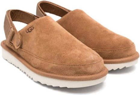 UGG Kids Goldenstar suède klompen Bruin