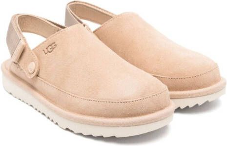 UGG Kids Goldenstar suède klompen Beige