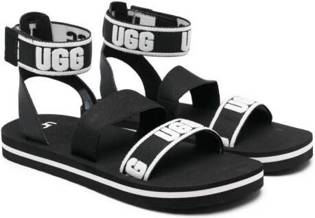 UGG Kids Sandalen met enkelbandje Zwart