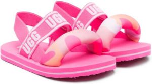 UGG Kids Sandalen met logoprint TYPN PINK