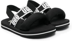 UGG Kids Sandalen met logoprint Zwart