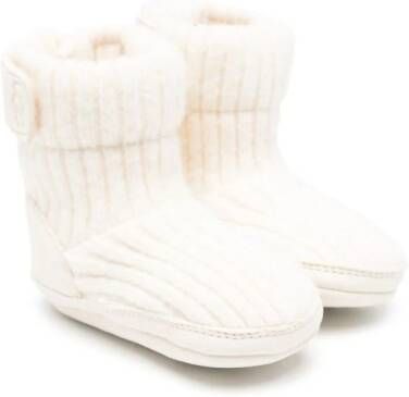 UGG Kids Ribgebreide laarzen Beige