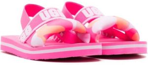 UGG Kids Sandalen met logoprint Roze