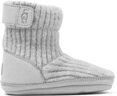 UGG Kids Skylar ribgebreide slippers Grijs