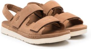 UGG Kids Slingback sandalen met logo Bruin