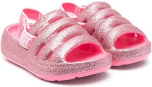 UGG Kids Sport Yeah sandalen met glitter Roze