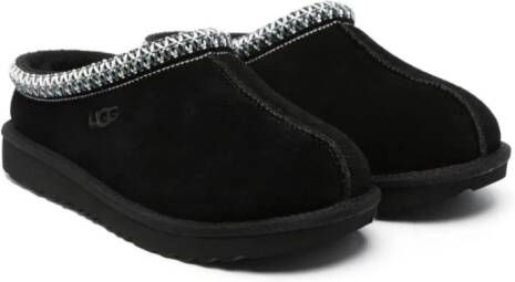 UGG Kids Tasman slippers met stikseldetail Zwart