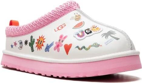 UGG Kids Tazz Pop Sketch slippers Wit