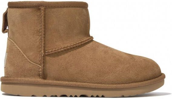 UGG Kids Ultra-Mini leren laarzen Bruin